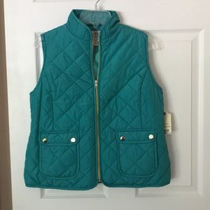 Turquoise St. John’s Bay puffer vest